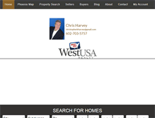 Tablet Screenshot of homesbychrisharvey.com